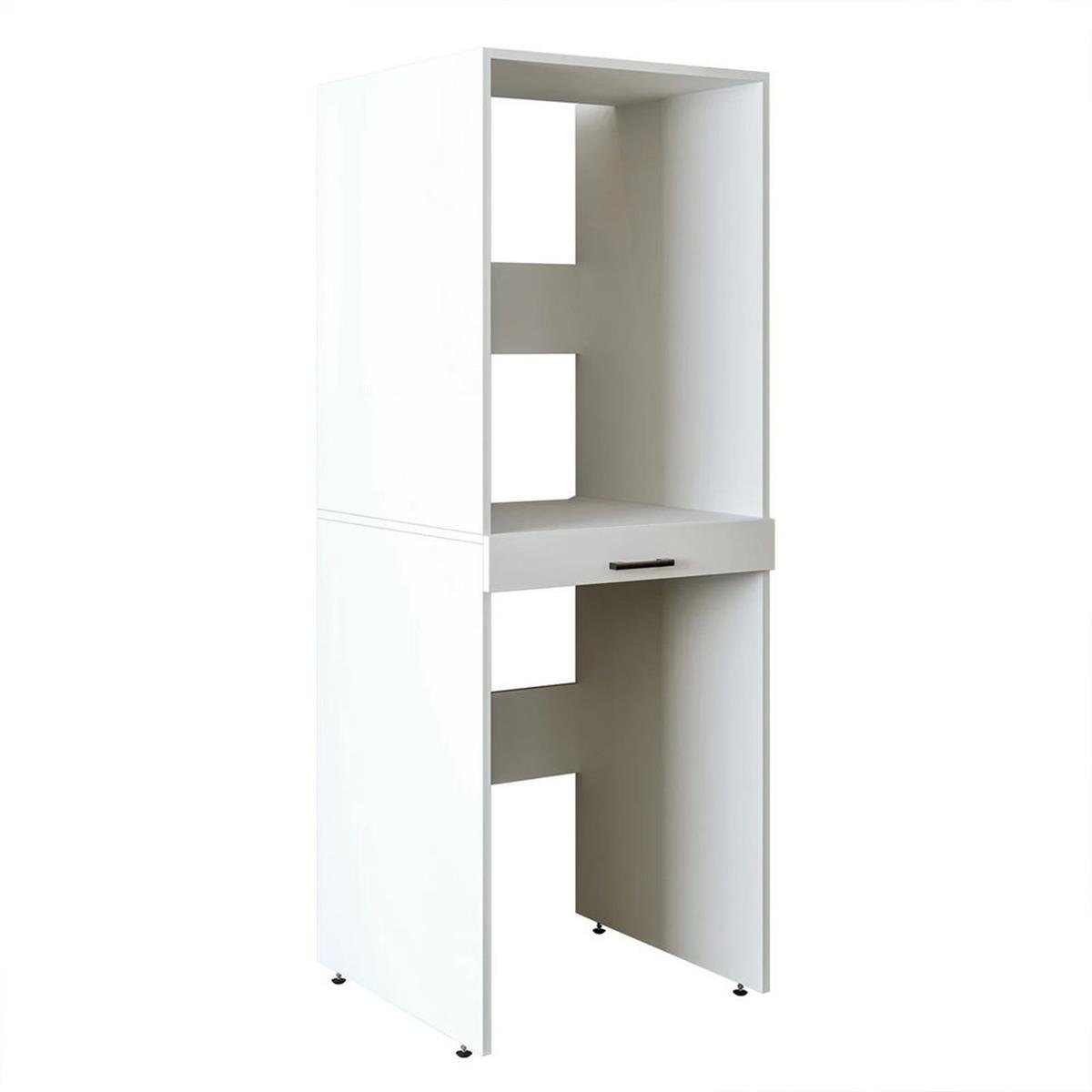 Room Art Beyaz Çekmeceli Çamaşır ve Kurutma Makinesi Dolabı (RoomArt.1773)