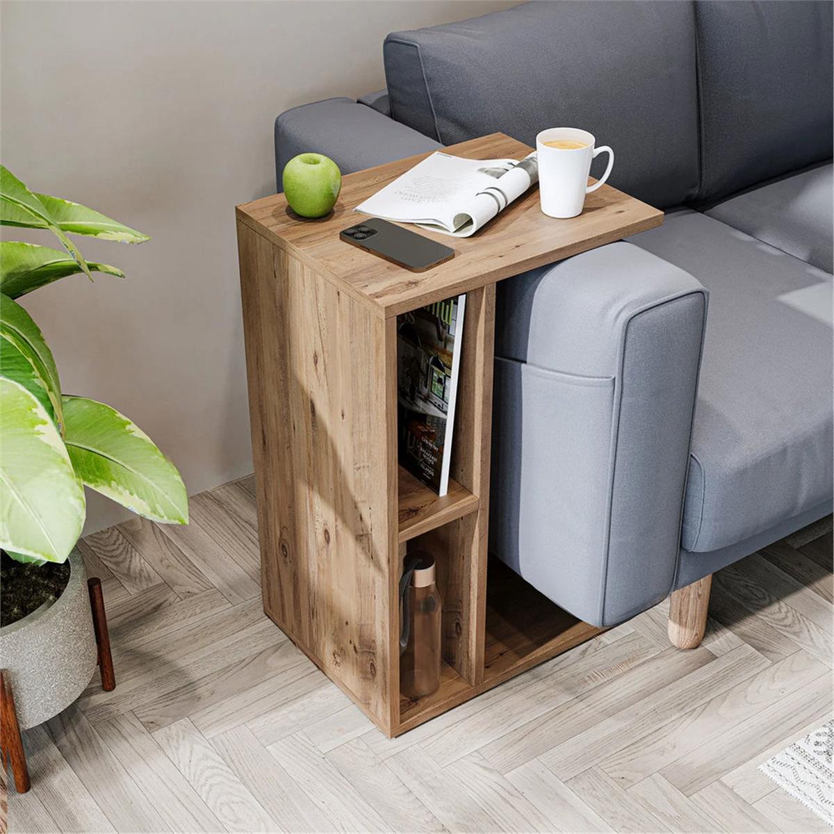 Room Art Atlas Çam Ronda Koltuk Yanı C Sehpa (RoomArt.2692)