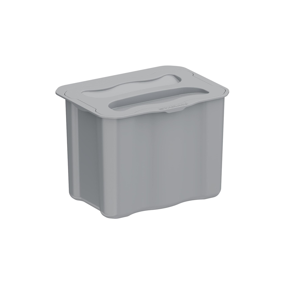 Starax Gri Askılı Çöp Kovası 5 Litre (S-2575-G)