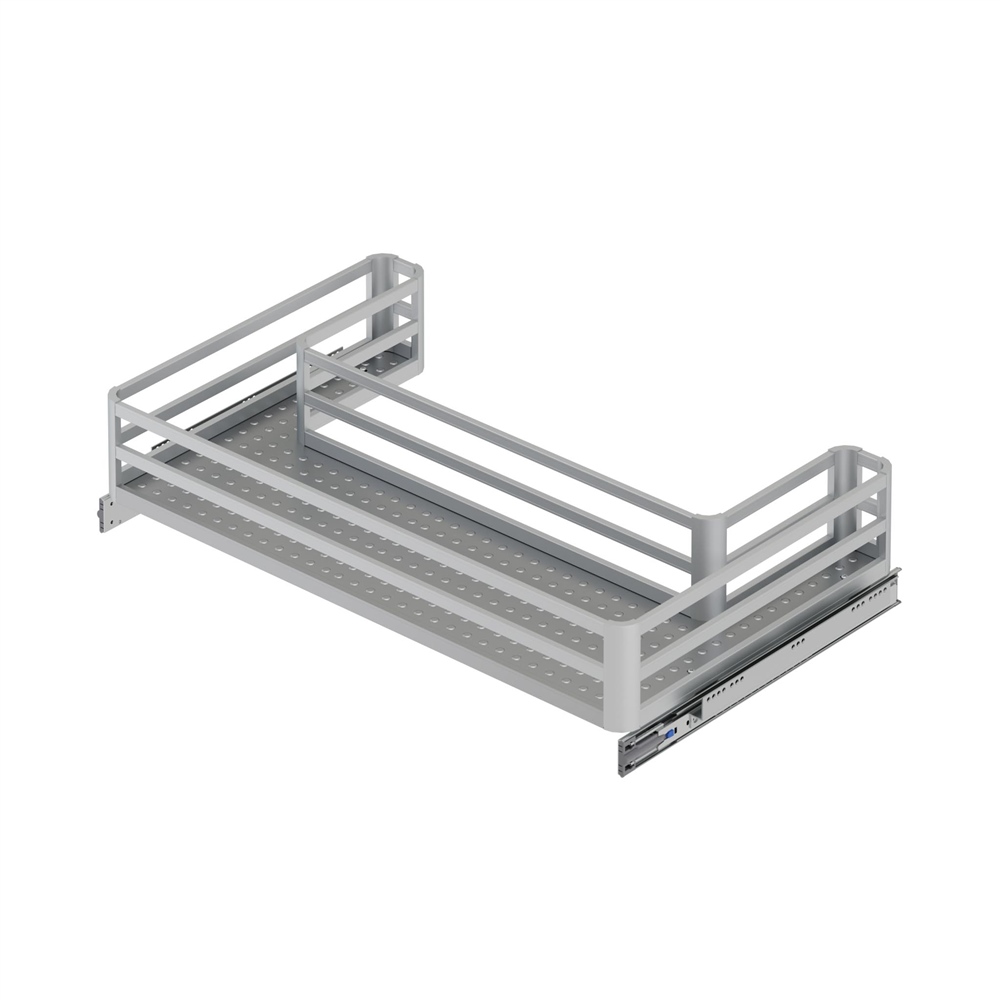 Starax Gri Bağımsız Alüminyum Eviye Altı Çekmece (S-2741-G)