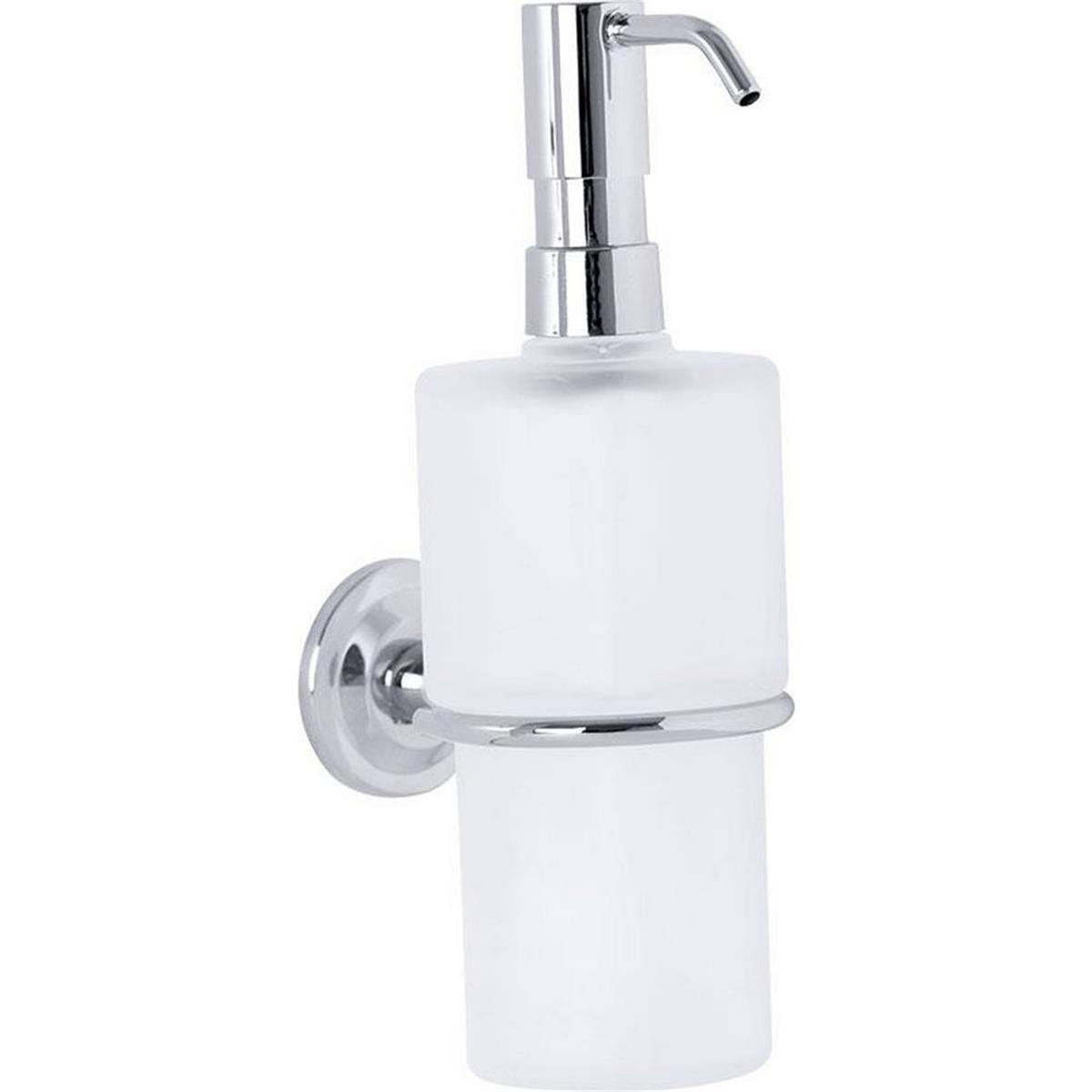 Serel Krom Camlı Lale Duvara Monte Sıvı Sabunluk (SEREL.140101004)