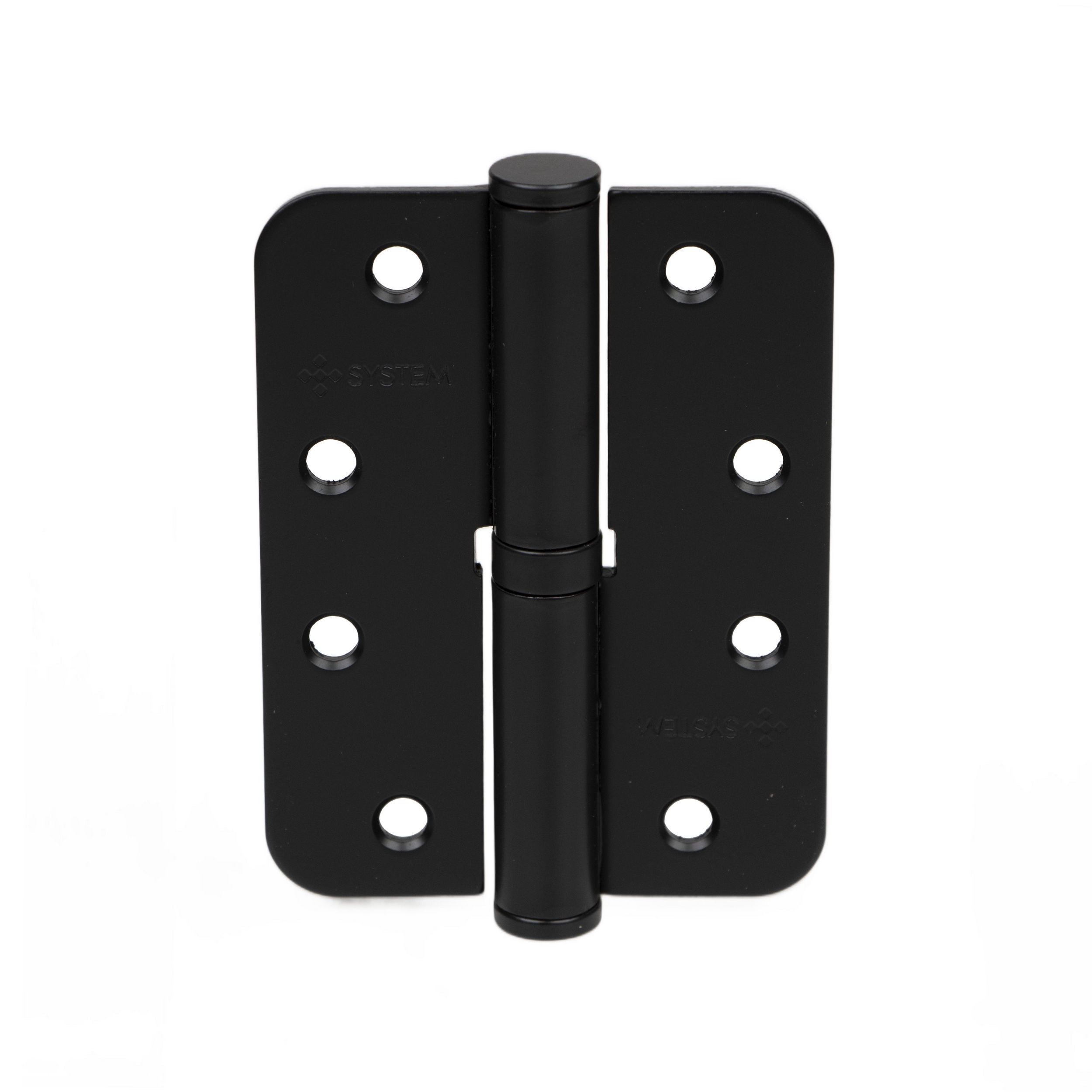 System Mat Siyah 10 cm 3 mm Okka Sağ Menteşe (SH100L AL6 )