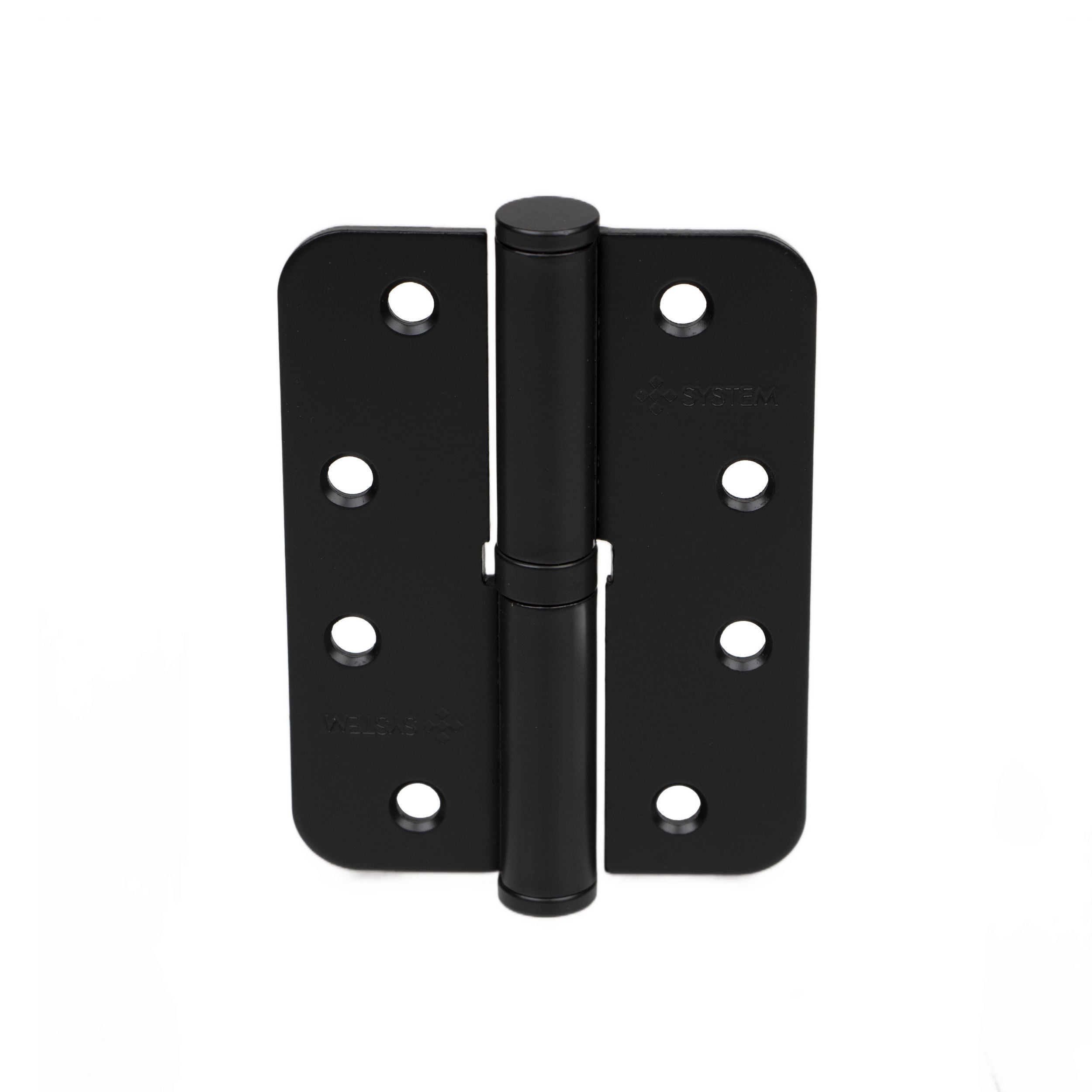 System Mat Siyah 10 cm 3 mm Okka Sağ Menteşe (SH100R AL6 )