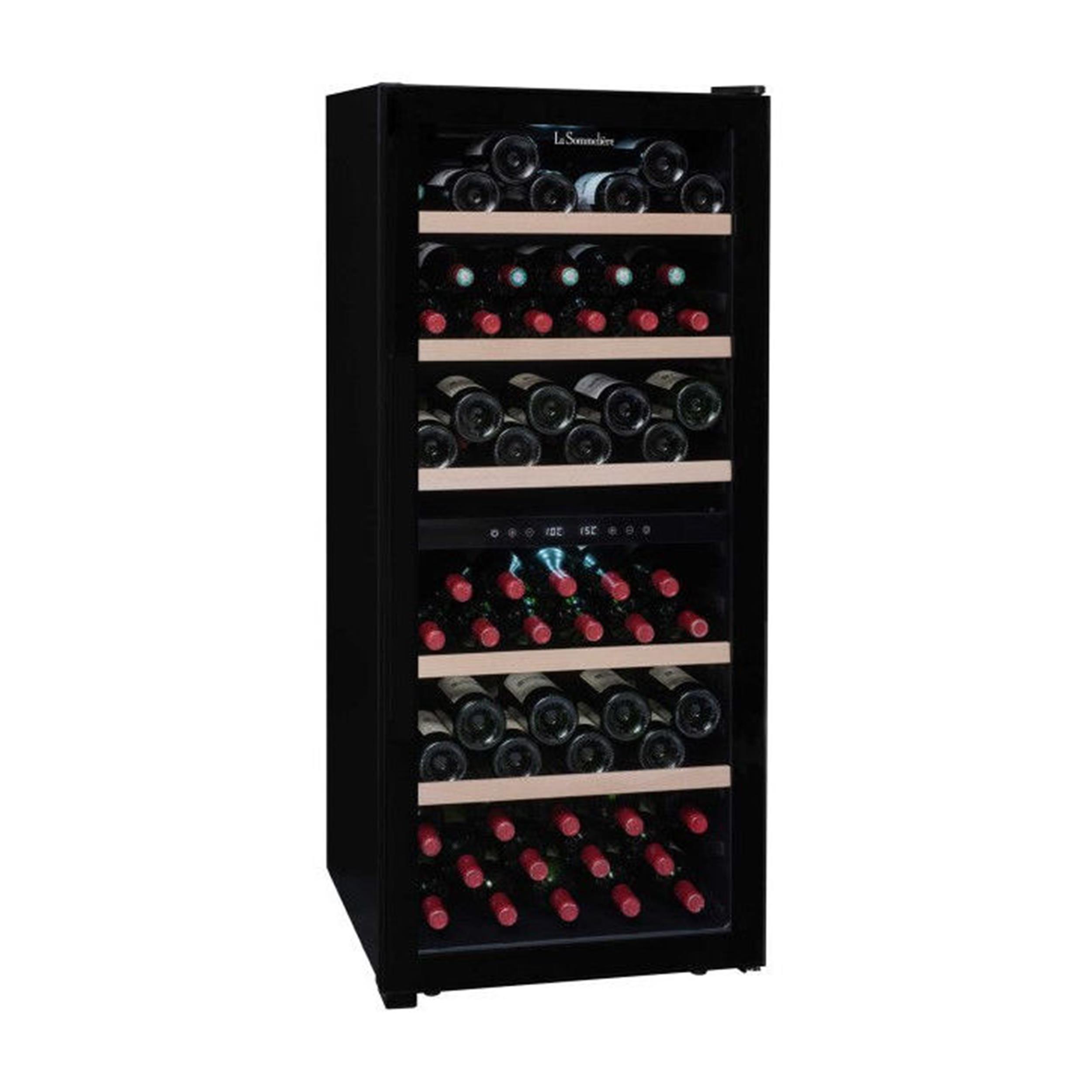 La Sommeliere Siyah 2 Zon 102 Şişe Kapasiteli Prestige Solo Şarap Dolabı (SLS102DZBLACK)