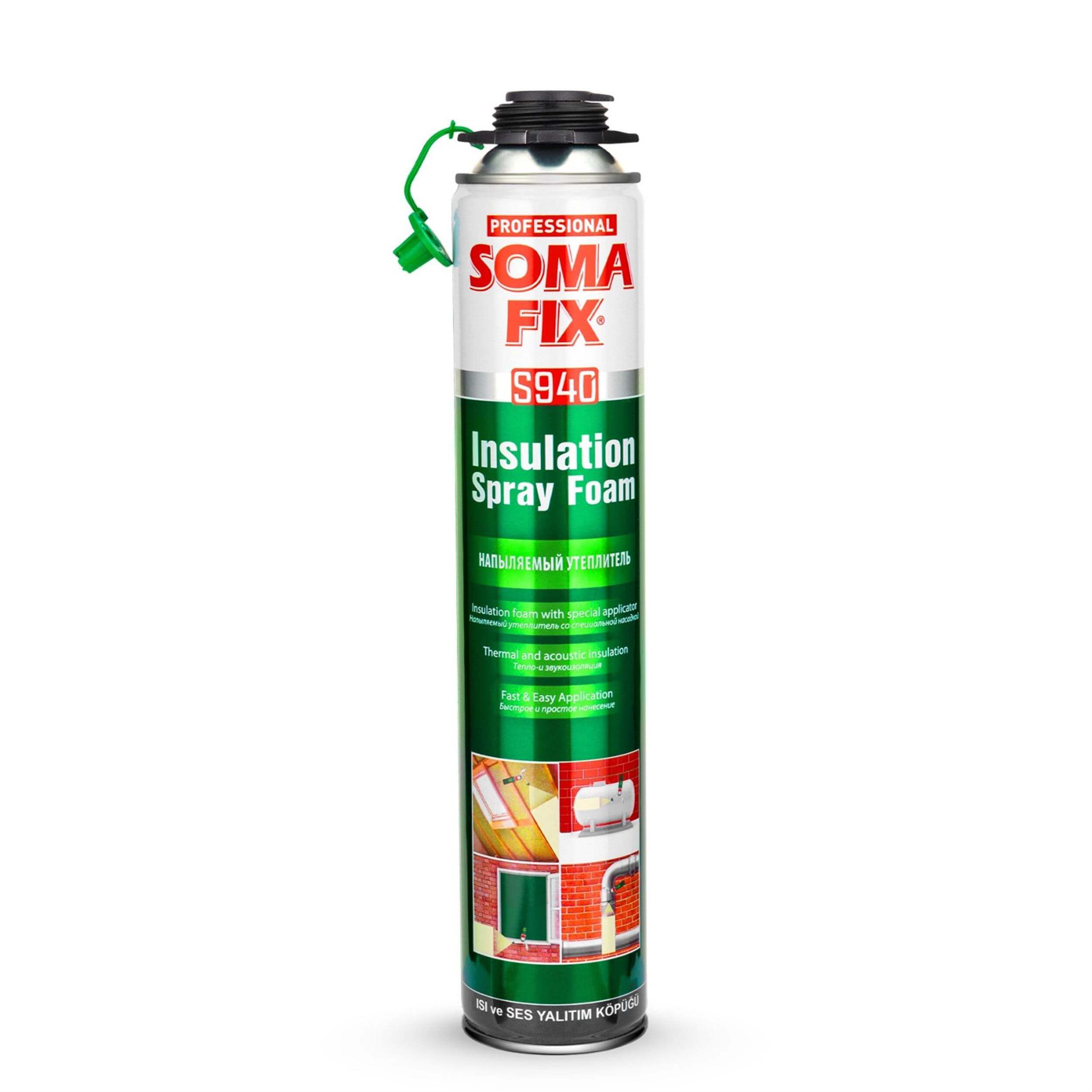 Somafix 910 gr / 850 ml Tabancalı Isı ve Yalıtım Köpük (SOMAFIX.S940)