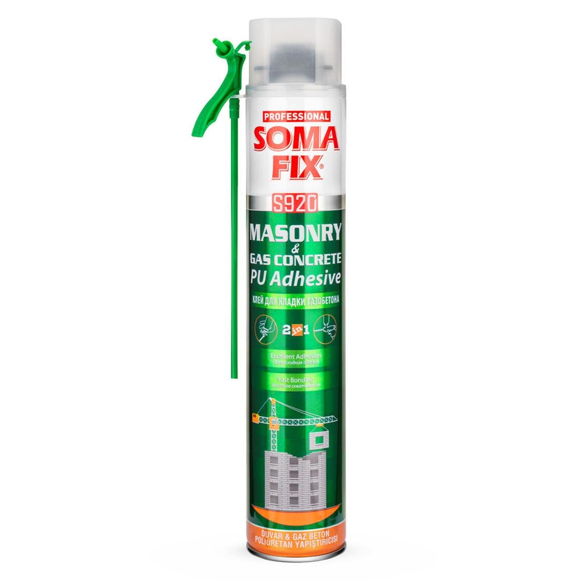 Somafix 750 Ml. Tabancalı Duvar - Gaz Beton Polüretan Yapıştırıcısı (SOMAFIX.S920)