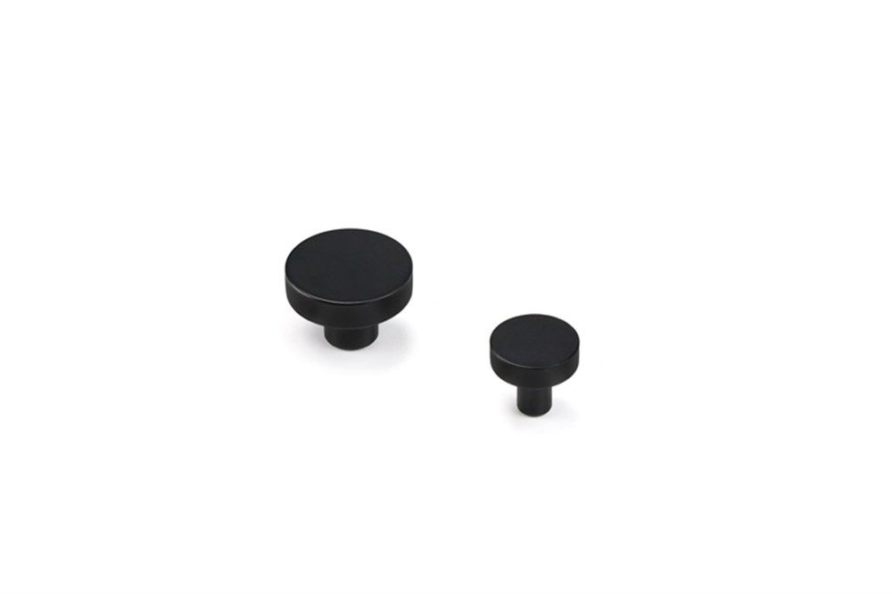 System Siyah 26 mm Düğme Mobilya Kulpu (SY1910 0026 AL6)