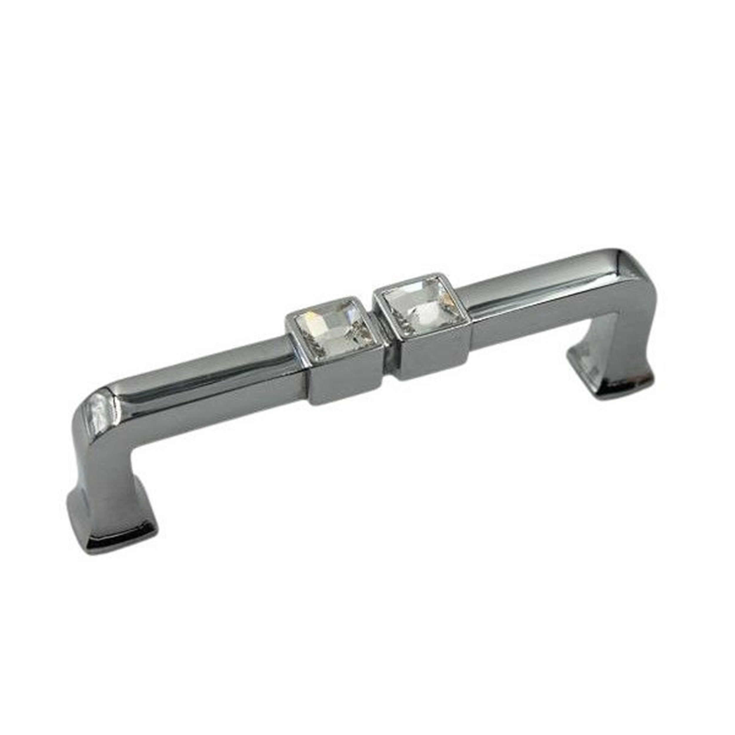 System Krom Swarovski Taşlı 96 mm Gömme Mobilya Kulpu (SY4195 0096 CR-SW2)