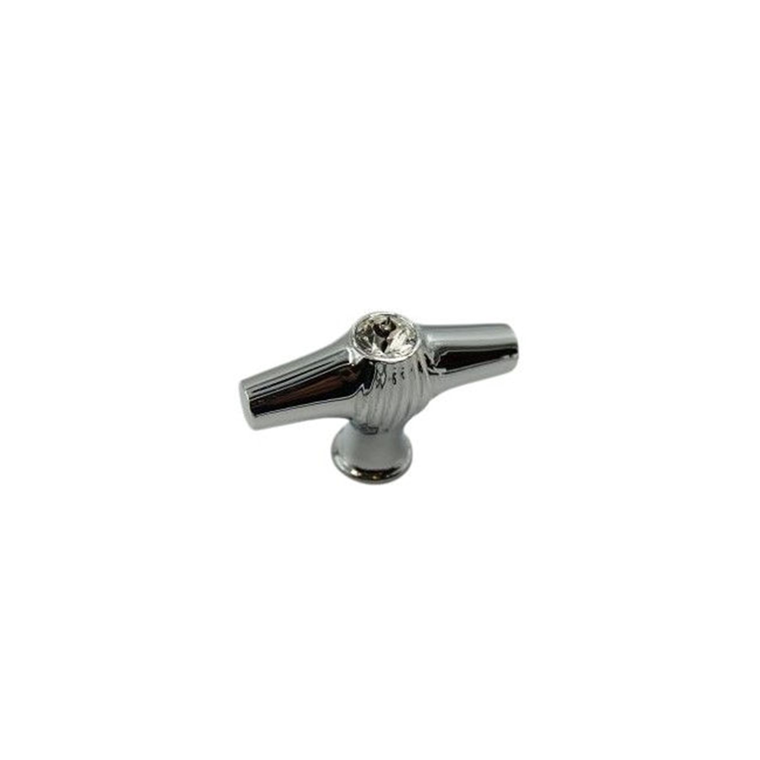 System Krom Swarovski Taşlı 8 mm Düğme Mobilya Kulpu (SY4218 0008 CR-SW1)