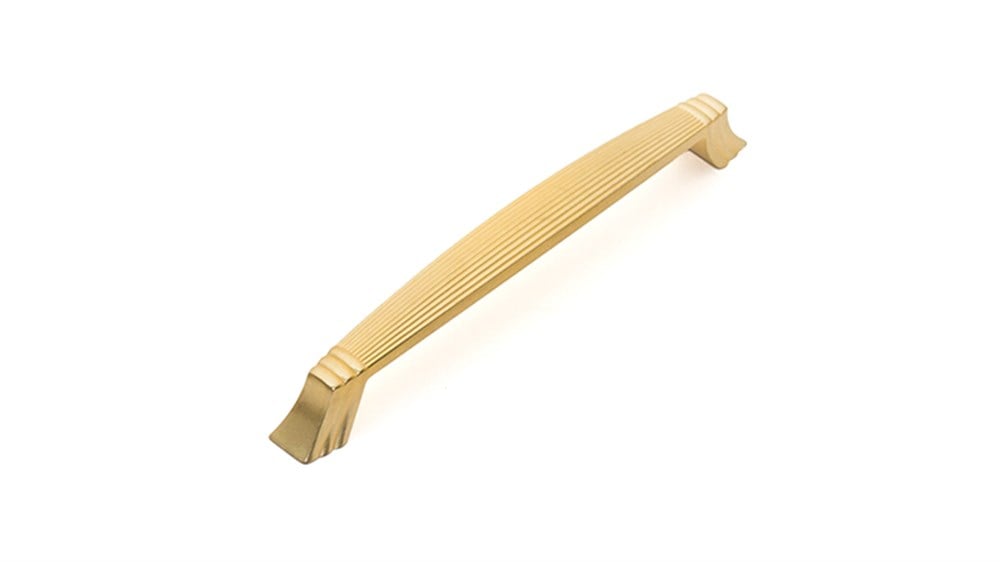 System Mat Altın 192 mm Çekme Mobilya Kulpu (SY4255 0192 GLM)