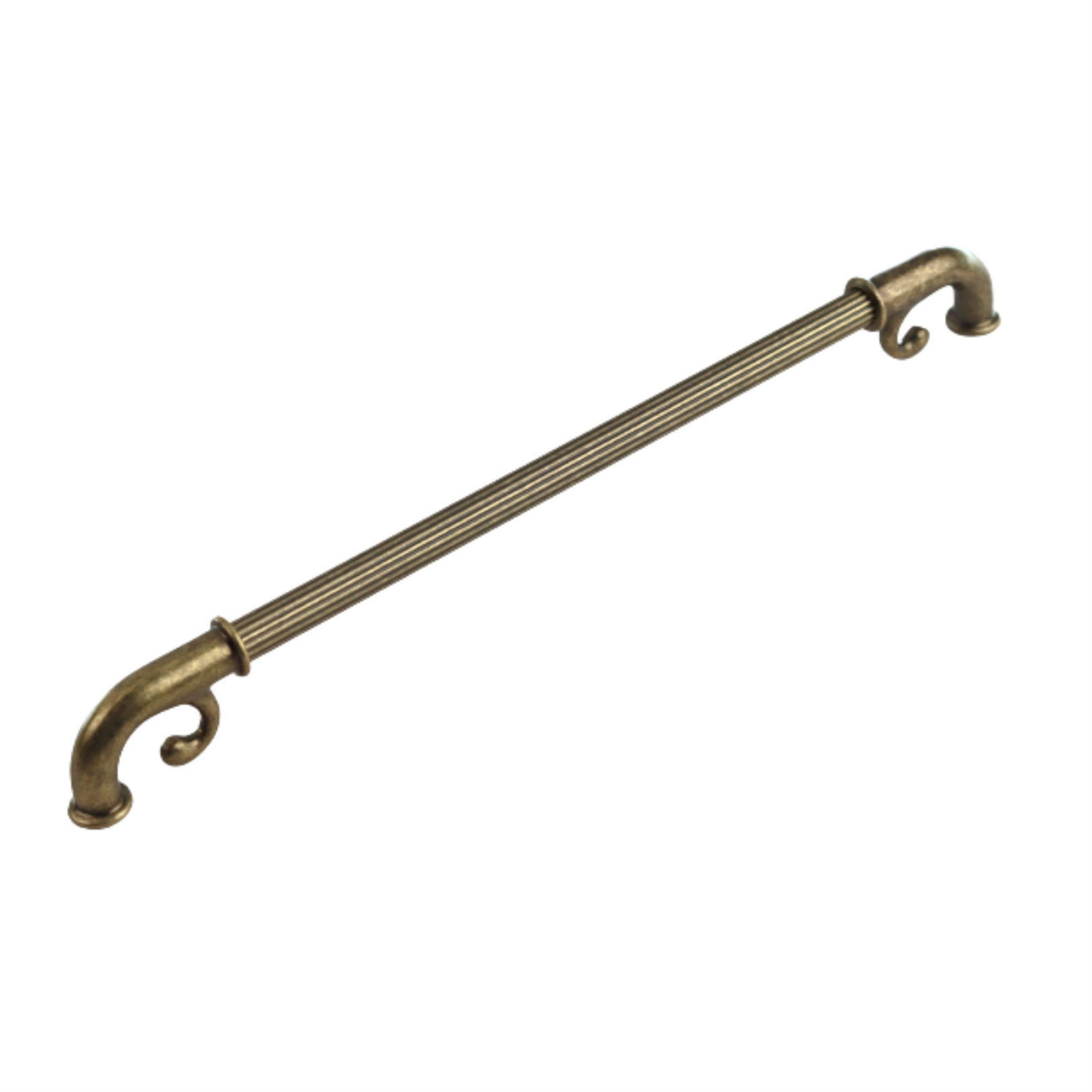 System Antik Sarı Vibrasyon Mat 320 mm Çekme Mobilya Kulpu (SY4645 0320 AVM-AVM)