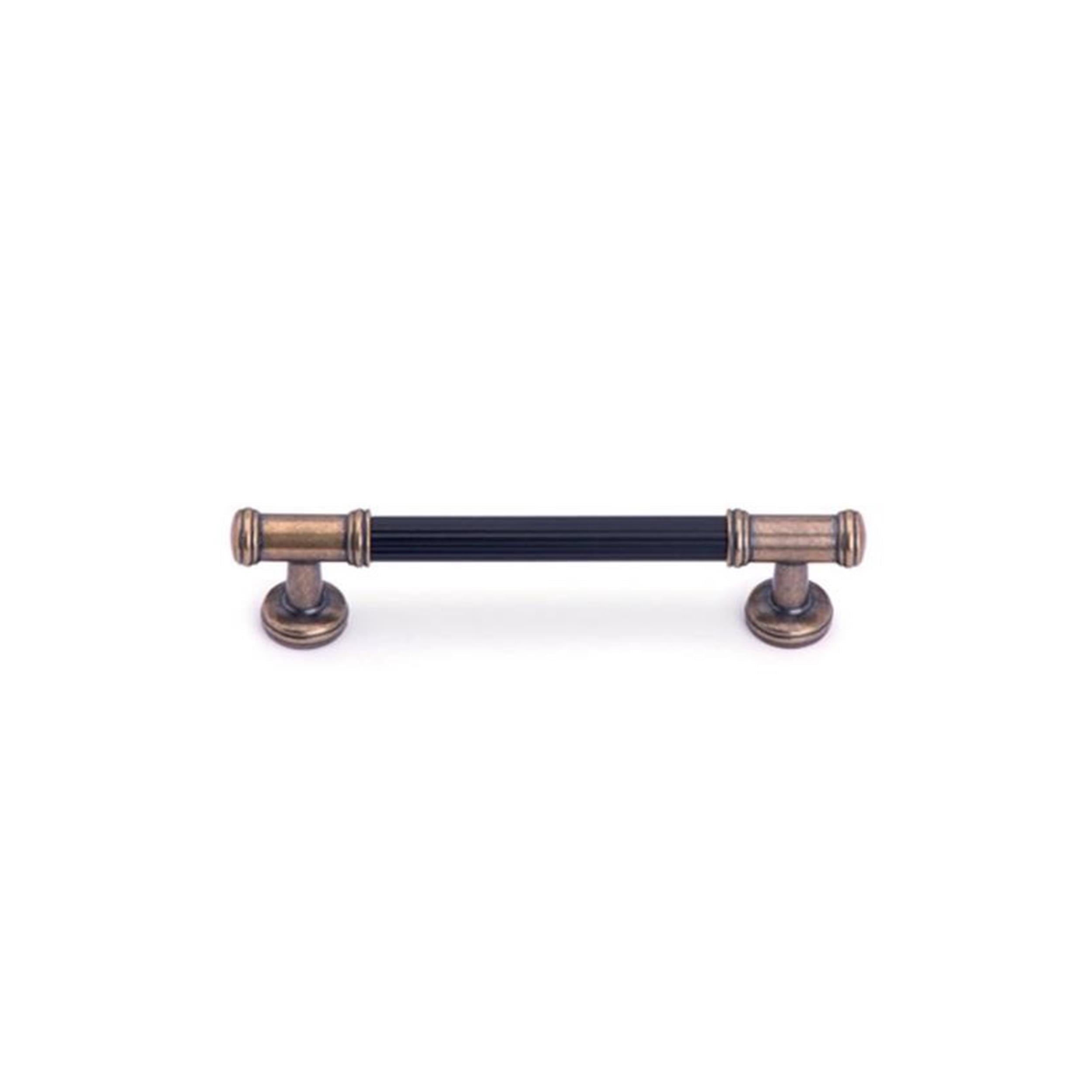 System Antik Saten Mat Siyah 128 mm Çekme Mobilya Kulpu (SY4665 0128 ABM-AL6)