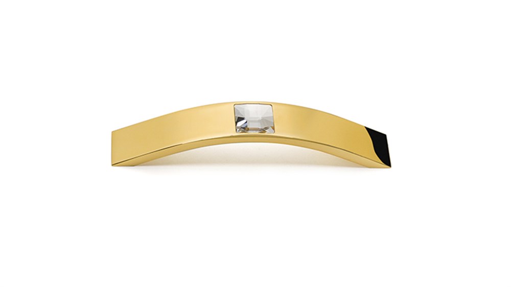 System Altın Swarovski Taşlı 160 mm Çekme Mobilya Kulpu (SY7042 0160 GL-SW3)