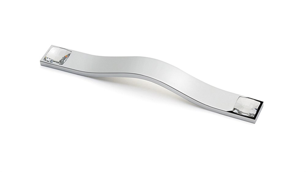 System Krom Swarovski Taşlı 192 mm Çekme Mobilya Kulpu (SY7052 0192 CR-SW3)