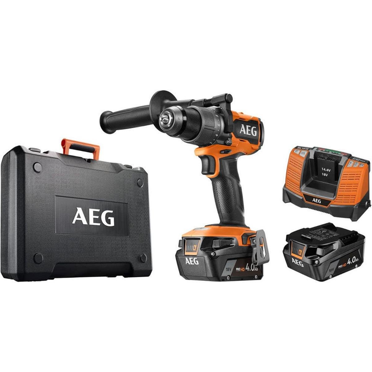 AEG BSB 18C3BL-402C 18 V Çift Akülü 4 Ah Darbeli Matkap (T4935478938)