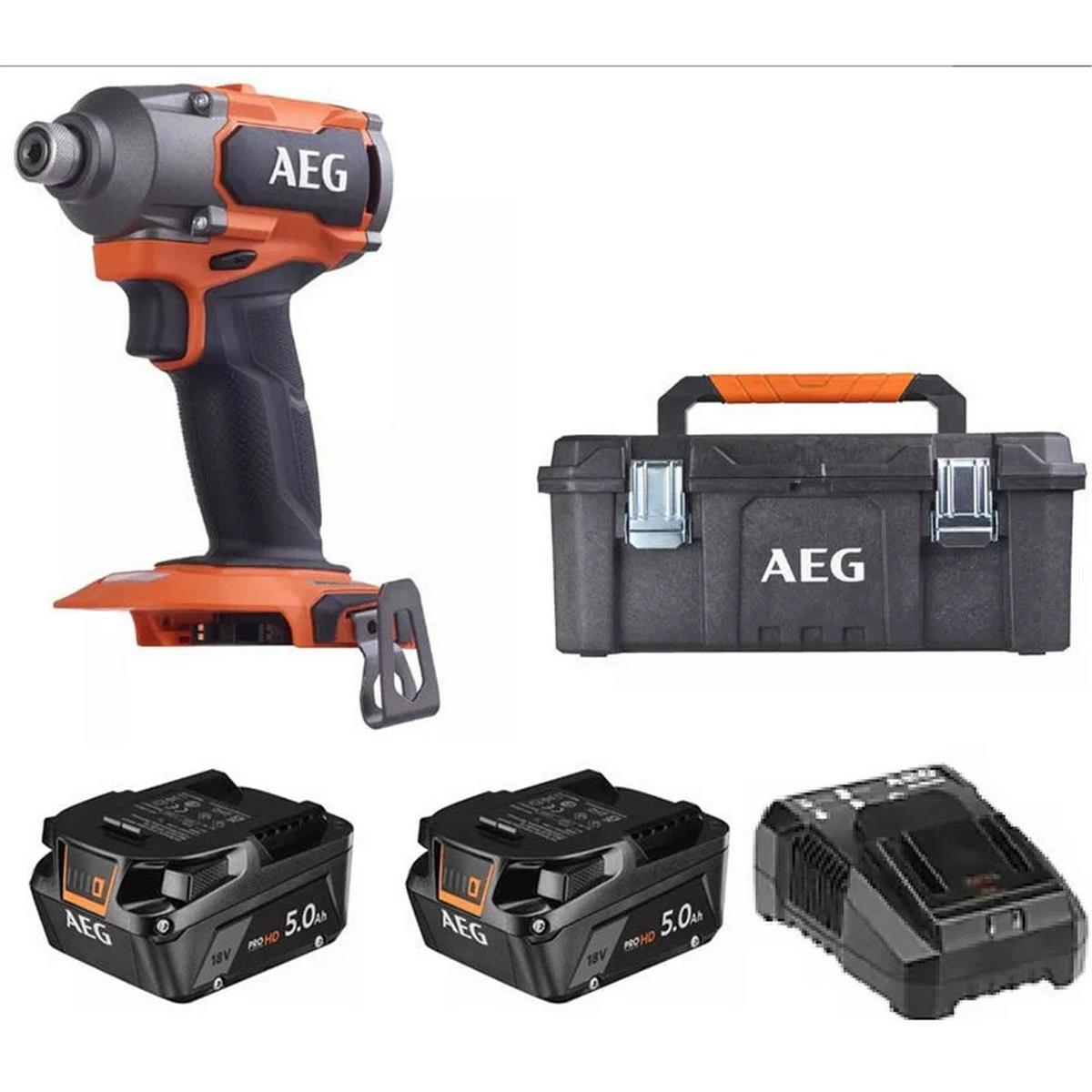 AEG BSS18C3B3-502C Çift Akülü 5 Ah Darbeli Vidalama Makinası (T4937472015)