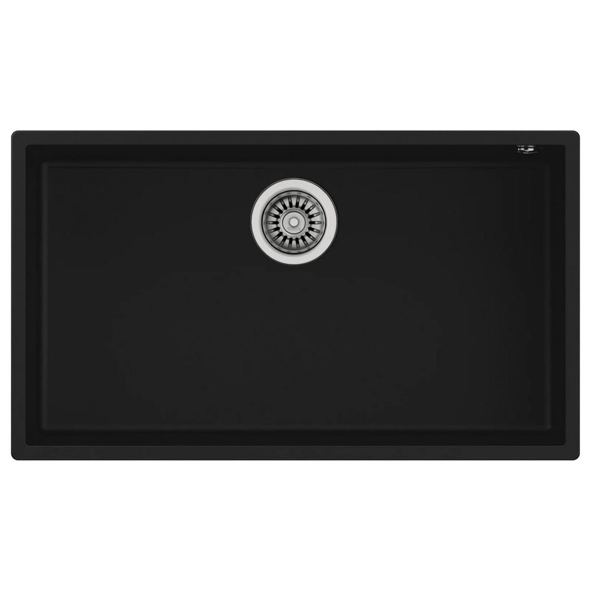 TEKA Siyah 72x40 cm Square TG Tezgah Altı Granit Eviye (TEKA.115230015)