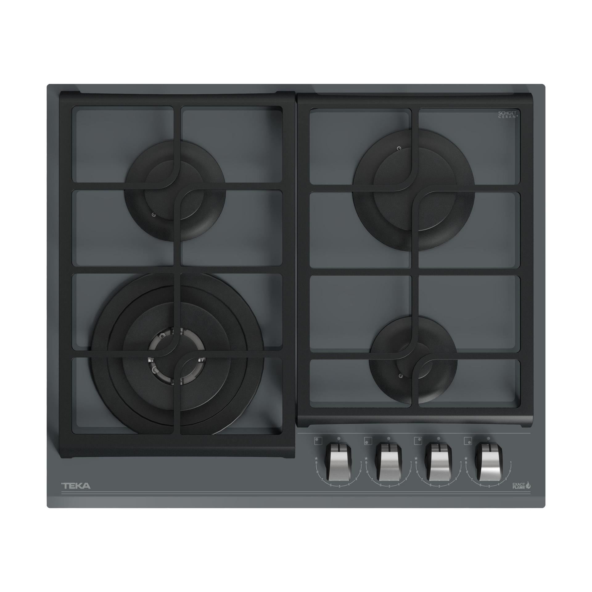 TEKA Stone Grey GZC 64320 4 Gözlü Gazlı Ankastre Ocak (TEKA.112570172)