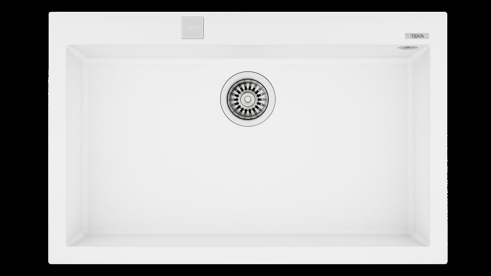 TEKA Beyaz Forsquare 72.40 TG Tek Gözlü Damlalıksız Granit Eviye (TEKA.115230004)