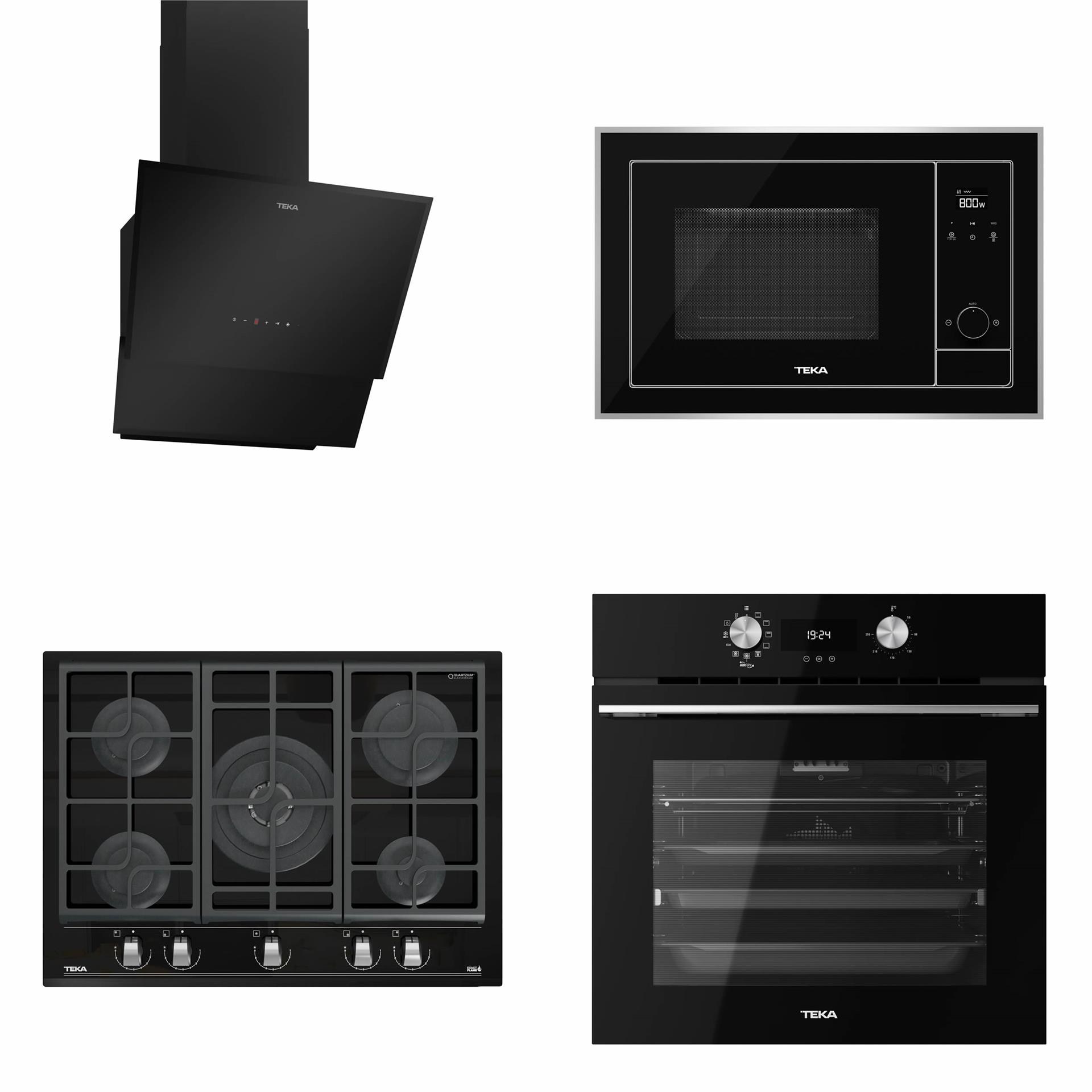 TEKA Siyah Chef 11 Ankastre Set (4' Lü Set)