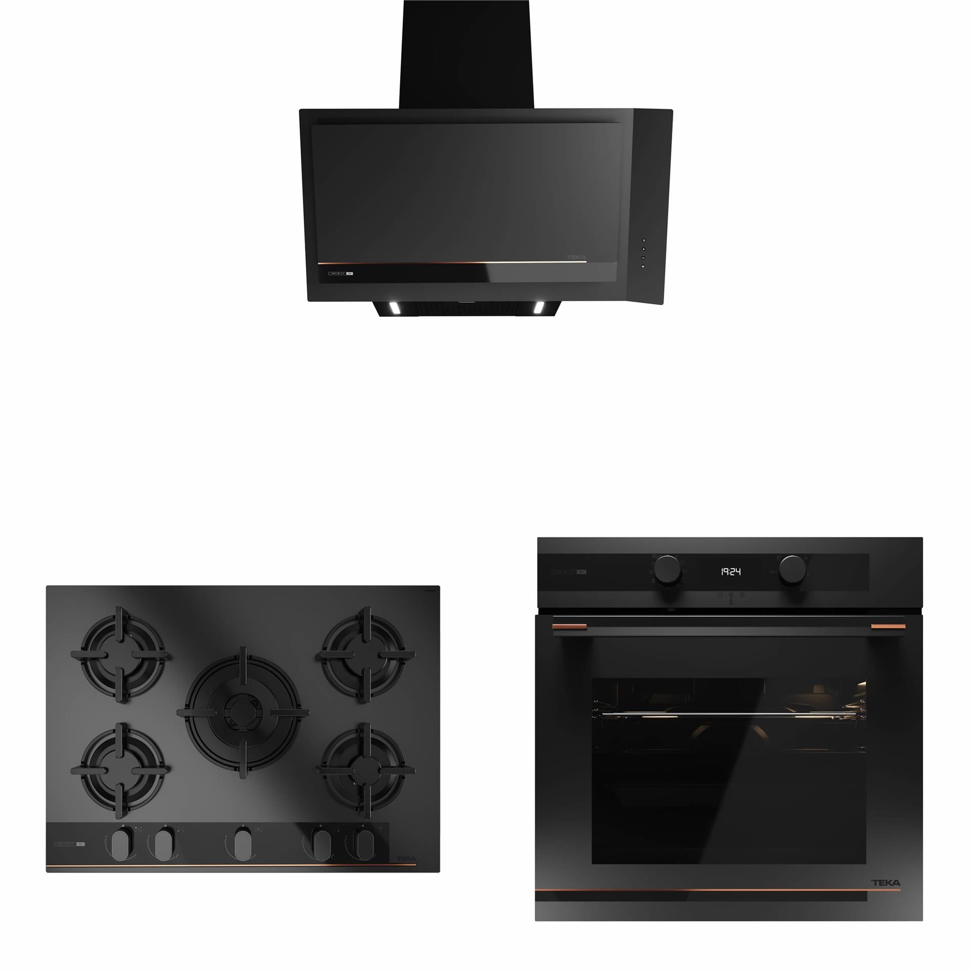 TEKA Siyah İnfinity G1 Edition Ankastre Set (3' Lü Set)