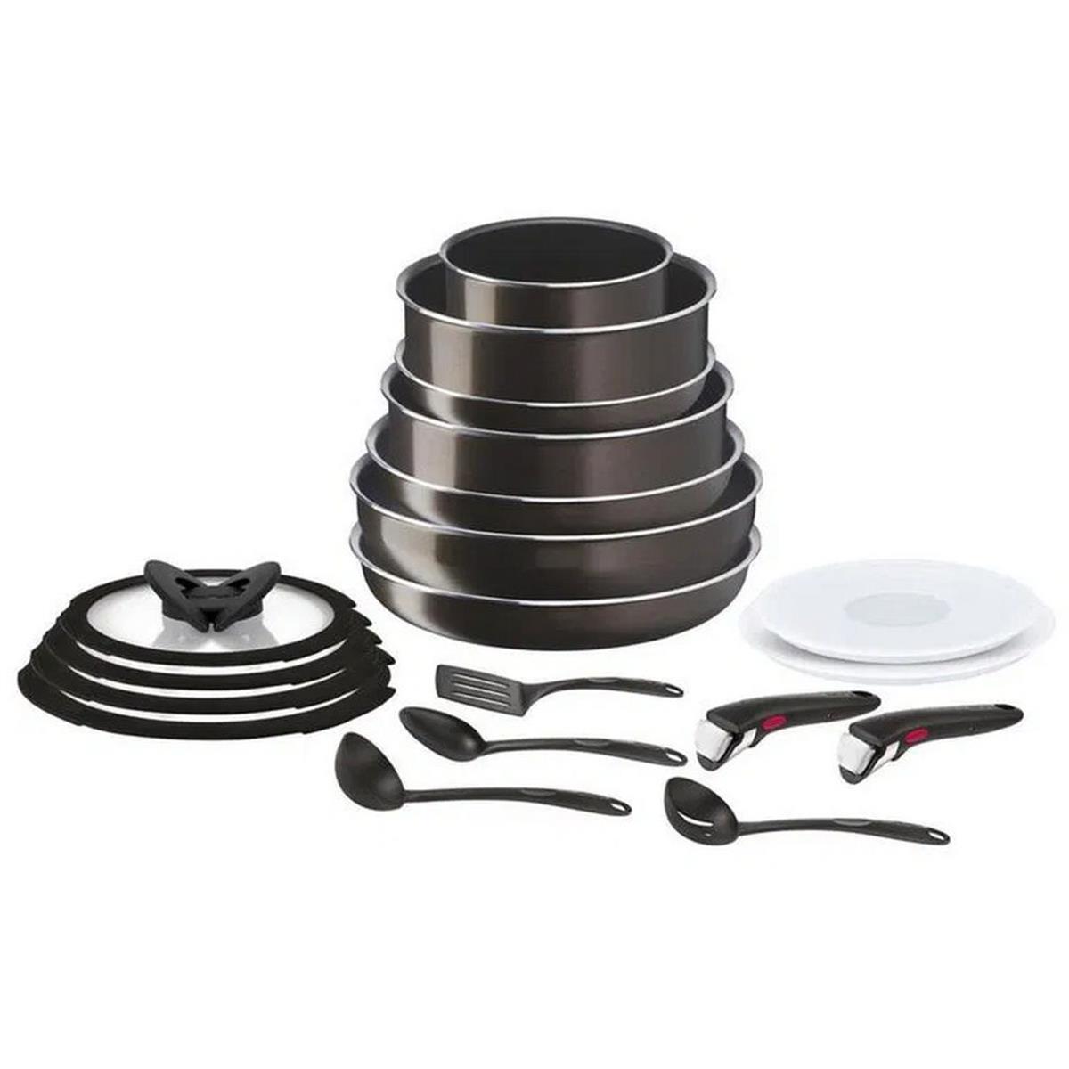 Tefal 19 Parça Maxi İngenio XL İntense Titanyum 2X Set + Multi Krep Tavası (TFL-2100129603)