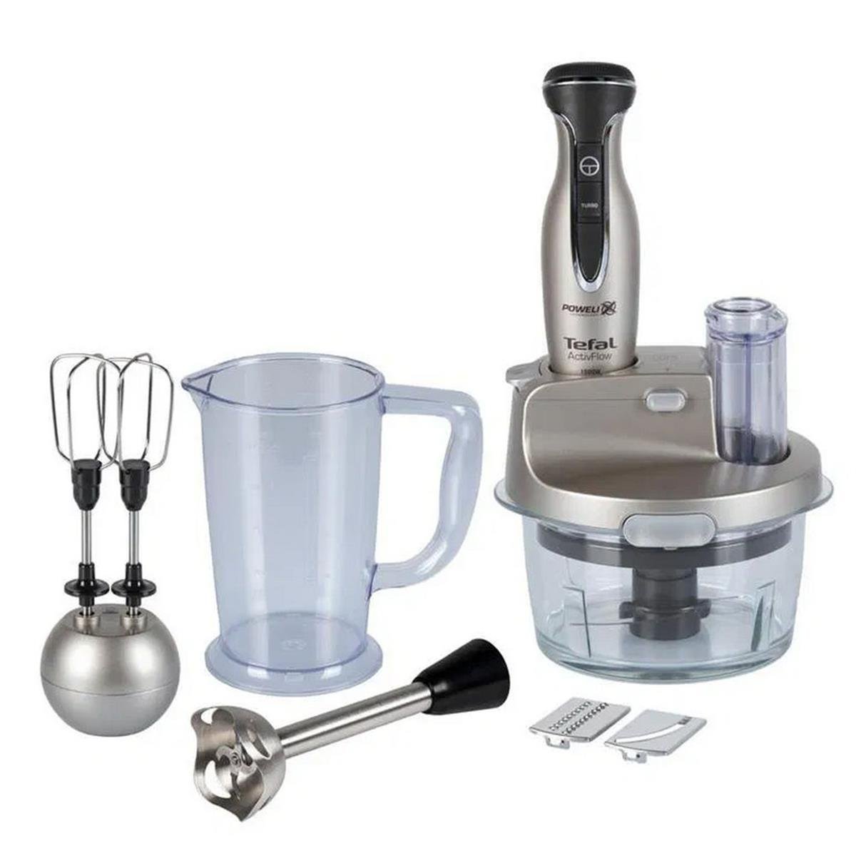 Tefal Gümüş 1500 Watt Powerlix Activflow Expert Blender Seti (TFL-9100046722)