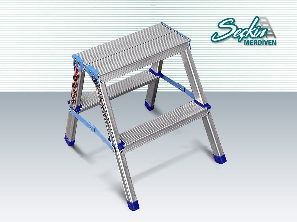 Seçkin 4+4 Çift Çıkışlı Alüminyum Merdiven TS 104 (Tİ 104)