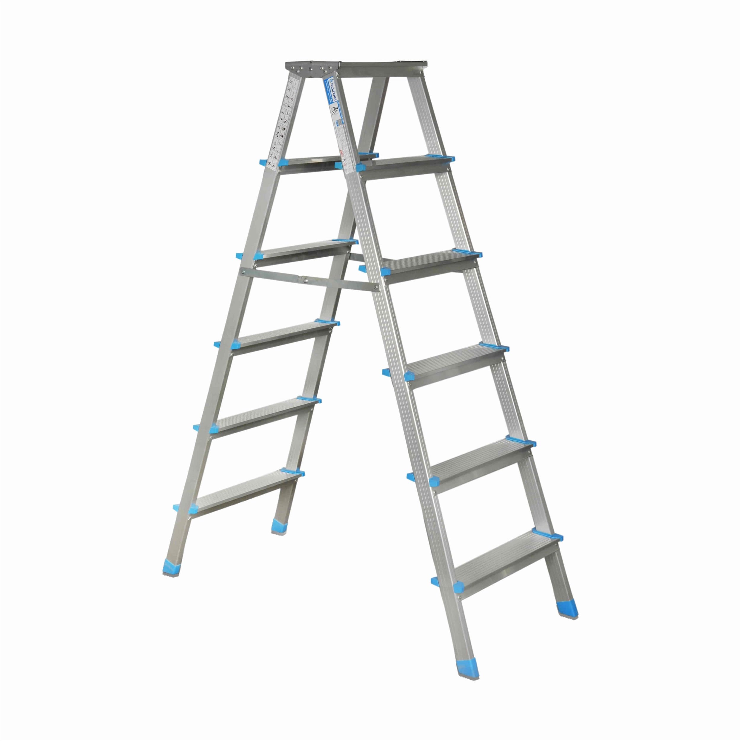 Seçkin 6+6 Çift Çıkışlı Alüminyum Merdiven (Tİ 106)