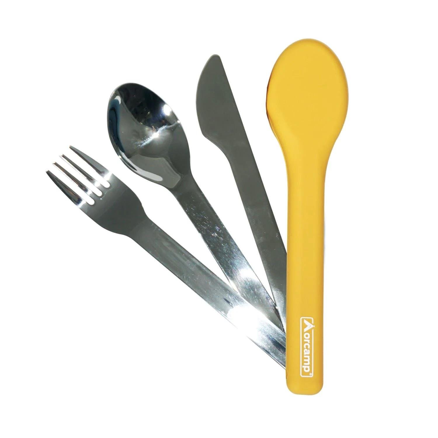 Orcamp Sarı Çatal Kaşık Bıçak Seyehat Seti (TM.15.00.0151)