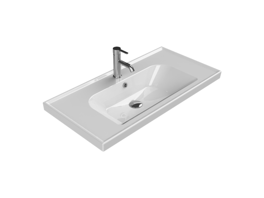 Cerastyle 90x45 cm Frame Etajerli Lavabo (TURKUAZ.031300-u)