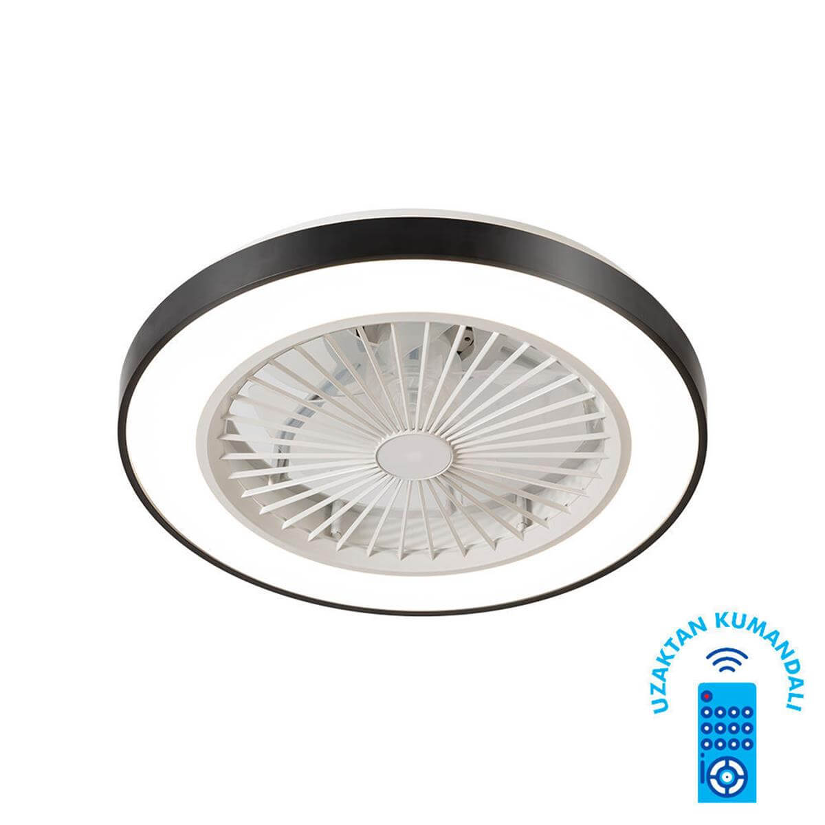 Vanti Siyah 30 Watt LED Dekoratif Tavan Vantilatörü (VANTİ.KCF297)