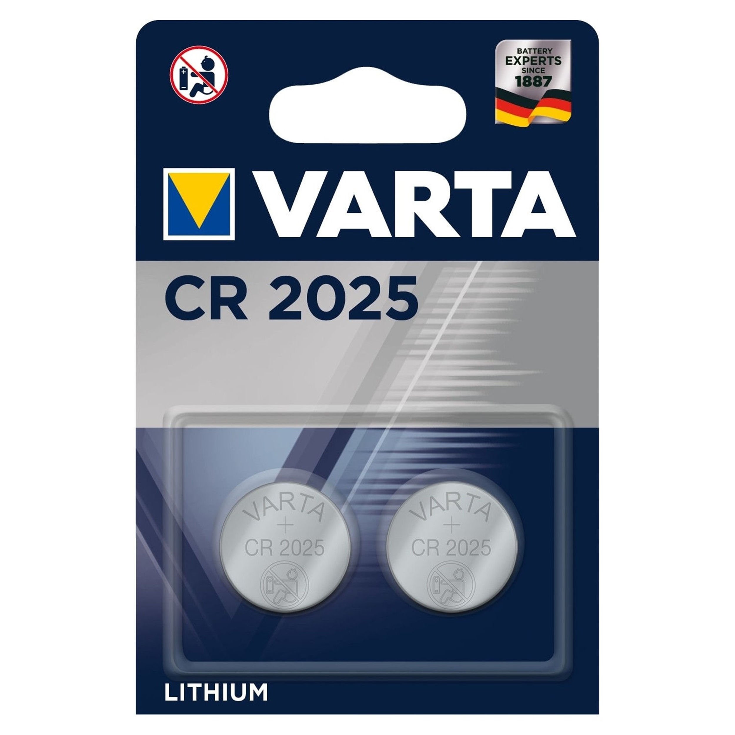 Varta 3V Lityum Elektronik CR2025 Pil (2 Adet) (VARTA.6025-2)