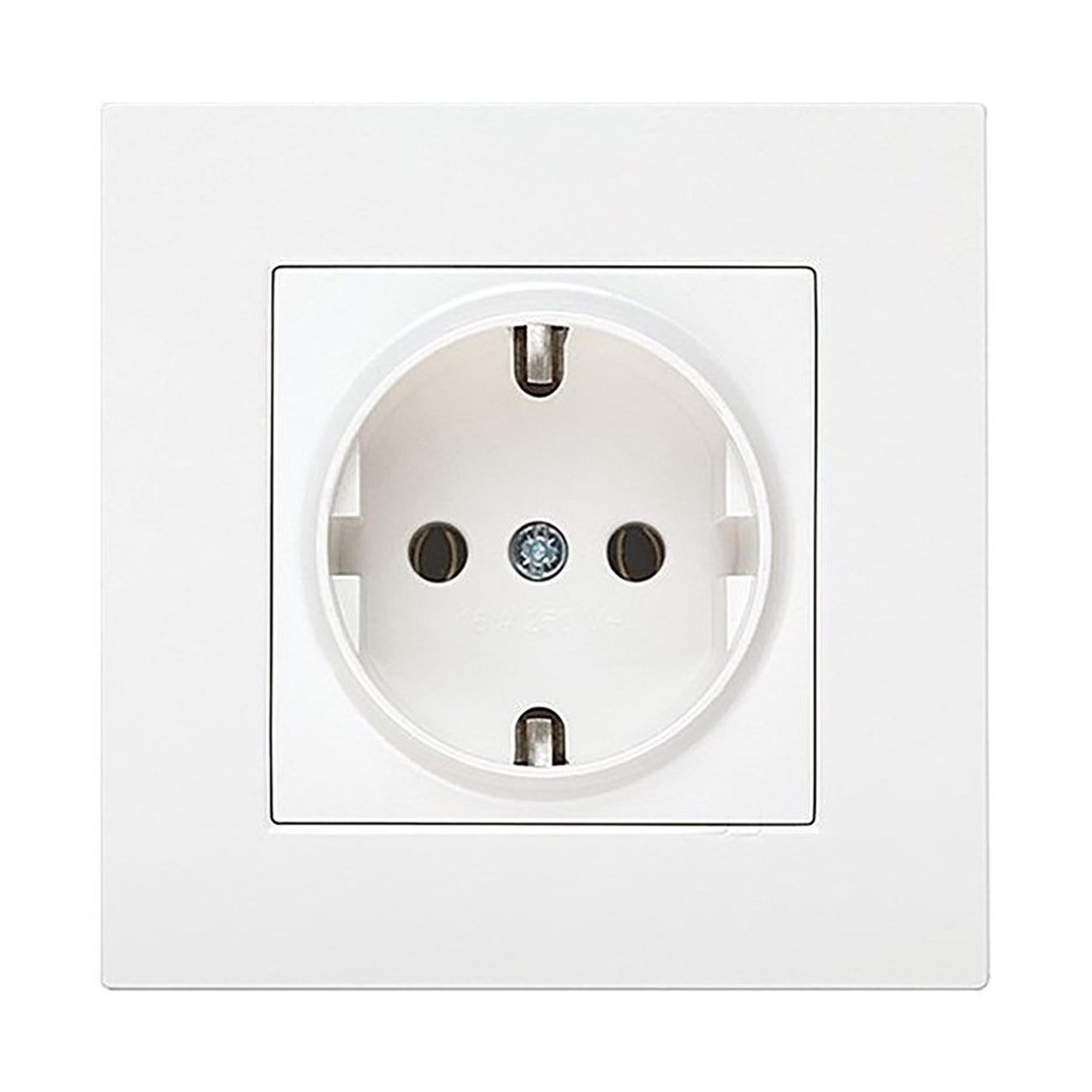 VİKO Beyaz Karre Topraklı Priz (VK-90960708)