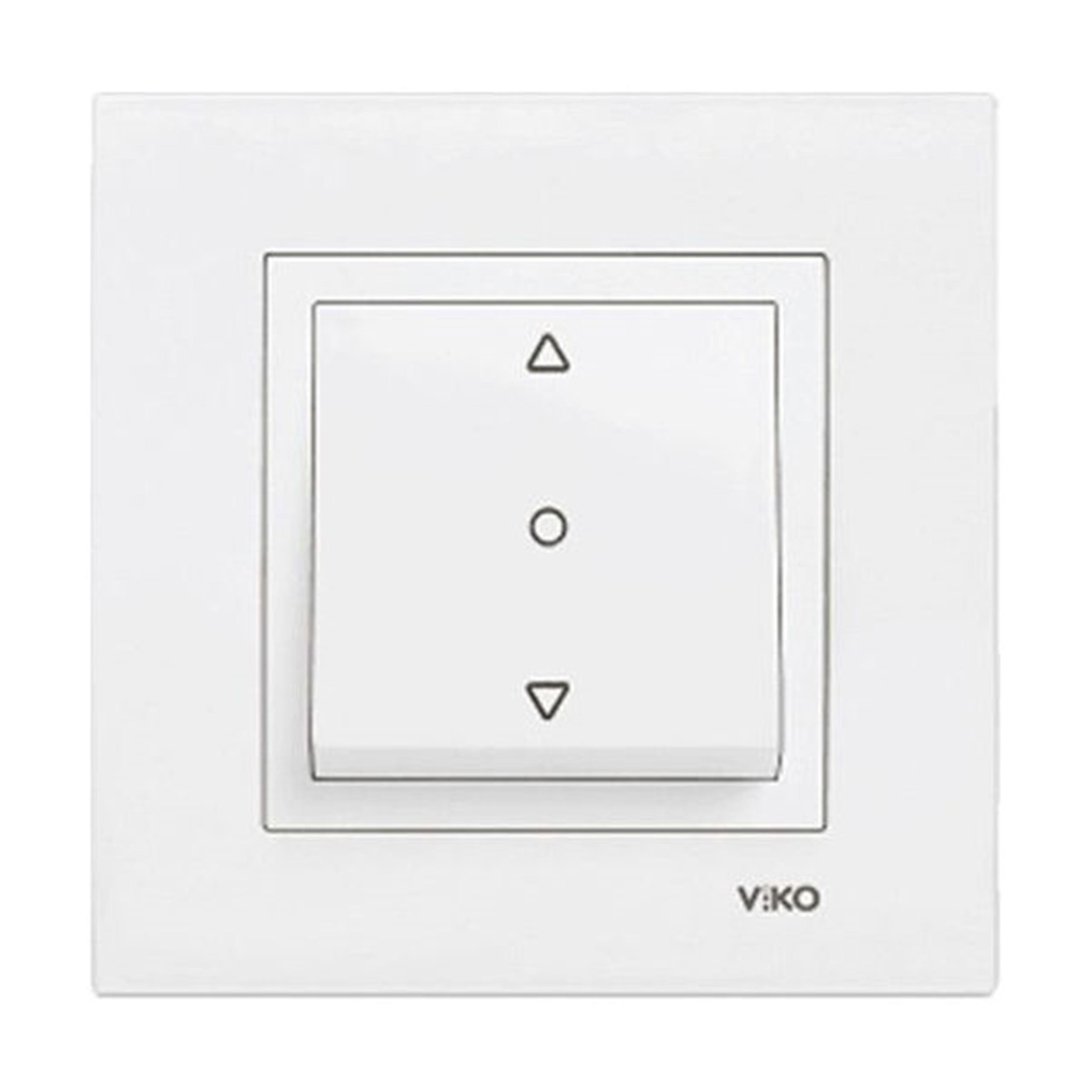 VİKO Beyaz Karre Tek Düğmeli Jaluzi (VK-90960772)