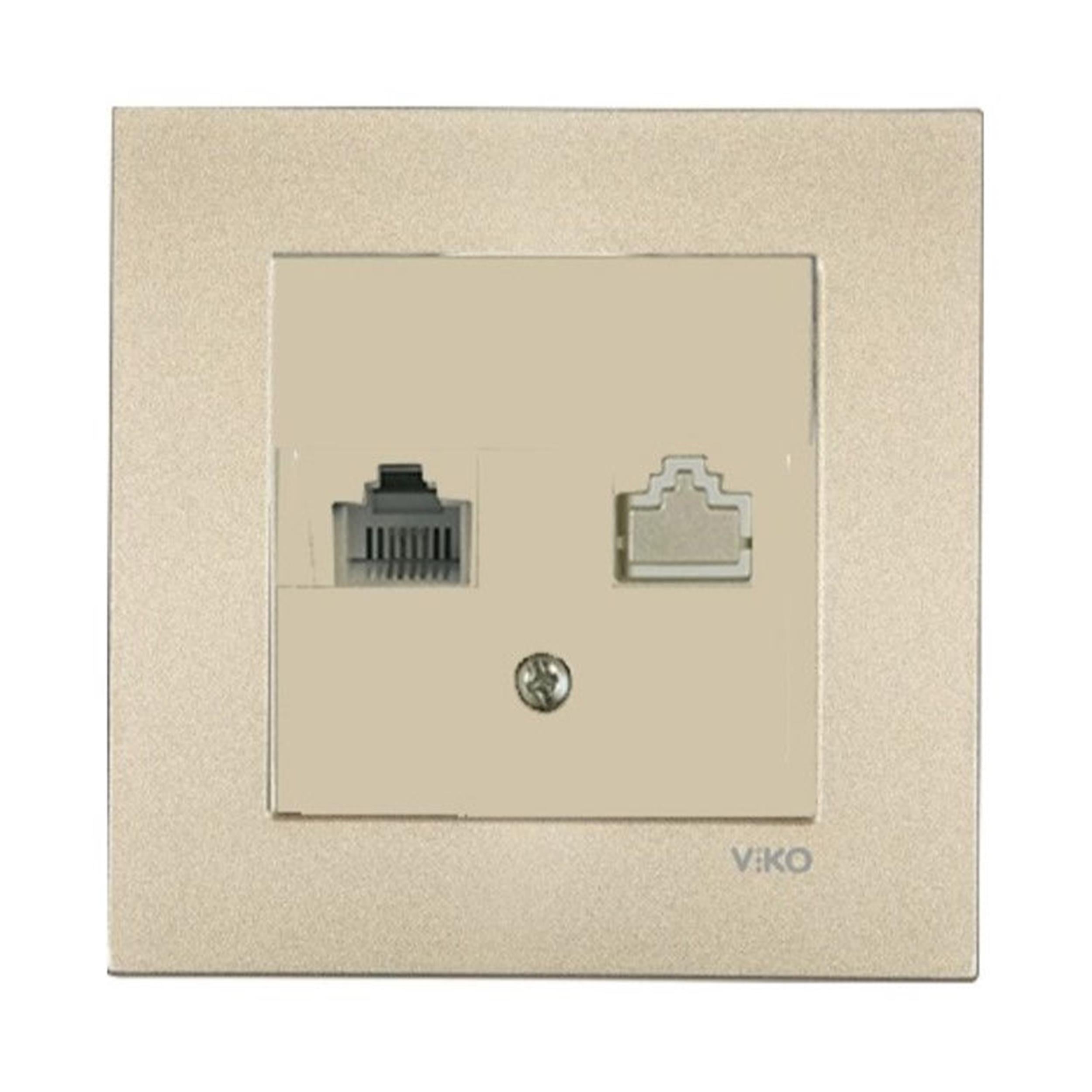 VİKO Bronz Novella Tekli Nümeris CAT3 Priz (Mekanizma Dahil) (VK-92005213)