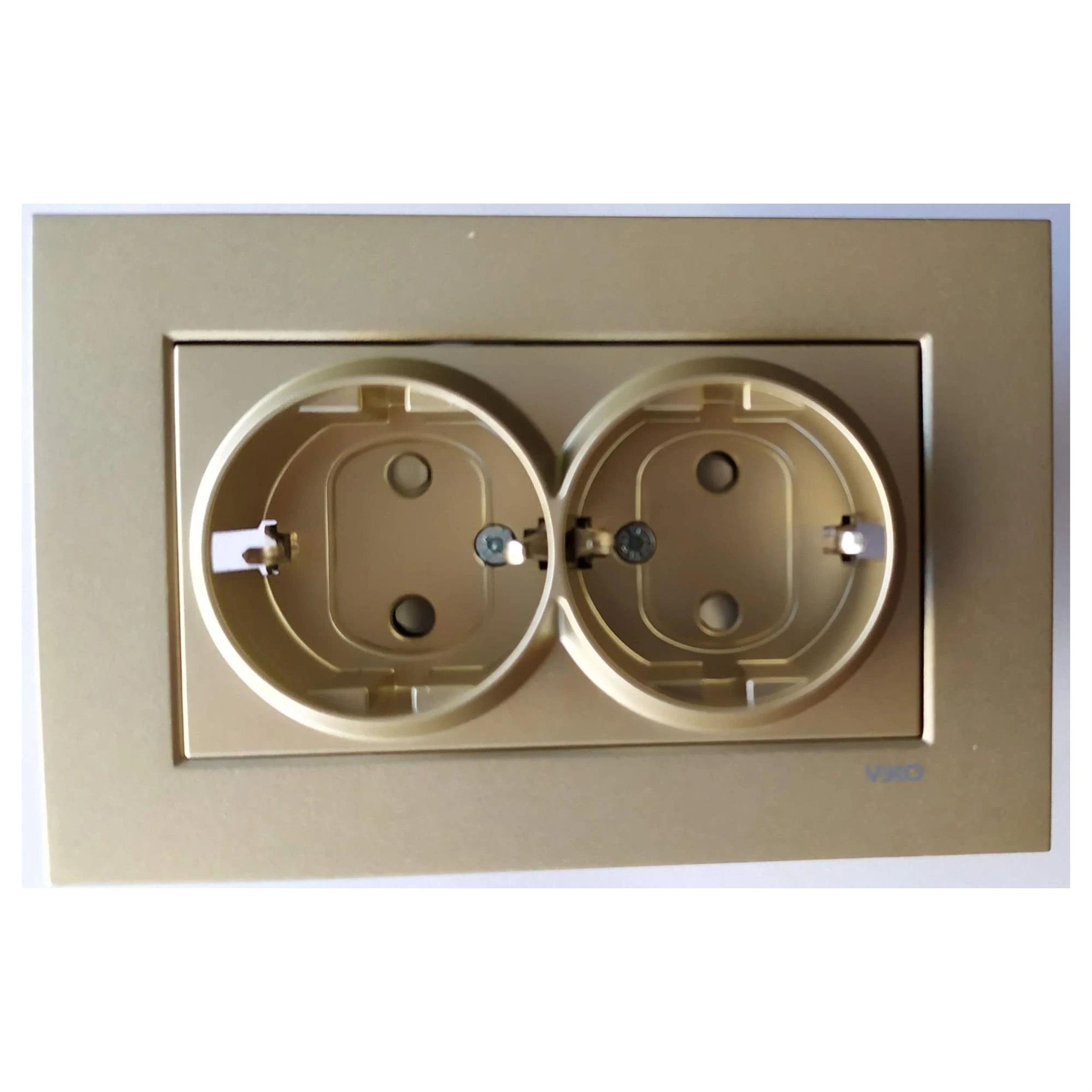 VİKO Bronz Novella İkili Topraklı Priz (VK-92025258)