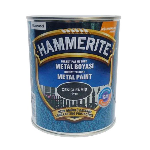 Hammerite Siyah Gümüş 0,4 Litre Direkt Çekiçlenmiş Metal Boyası  (MARSHALL.5094330) | Afeks Yapı Market