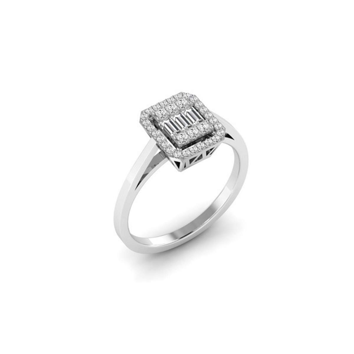 0.25 Karat Pırlanta Baget Yüzük L067077