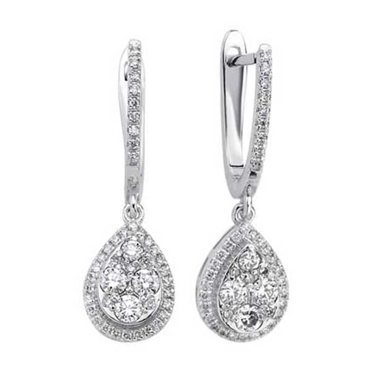 0.59 Karat Pırlanta Violet Küpe L063232