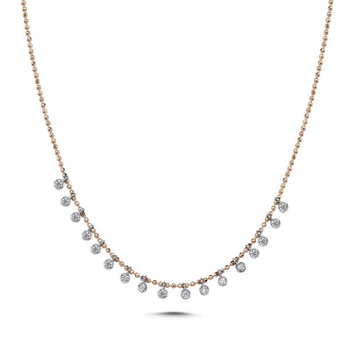 0.38 Karat Pırlanta Tasarım Kolye L058868