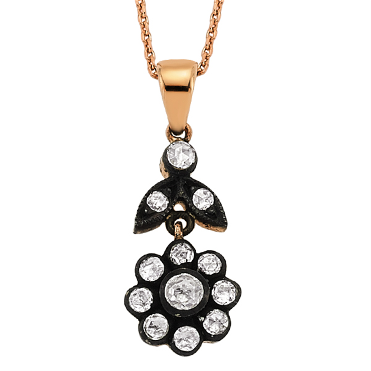 0.32 Karat Elmas Gül Kolye L055843