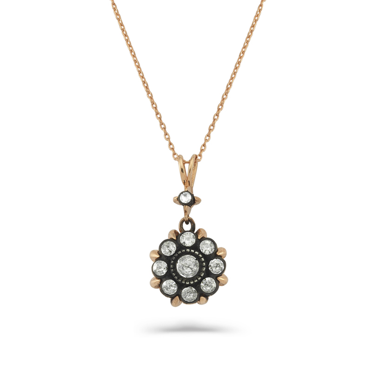 0.34 Karat Elmas Gül Kolye L048272