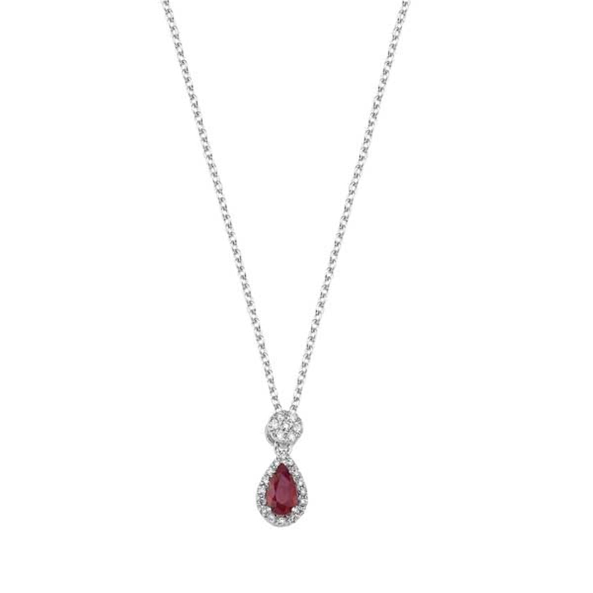 0.07 Karat Pırlanta Renkli Kolye L065442