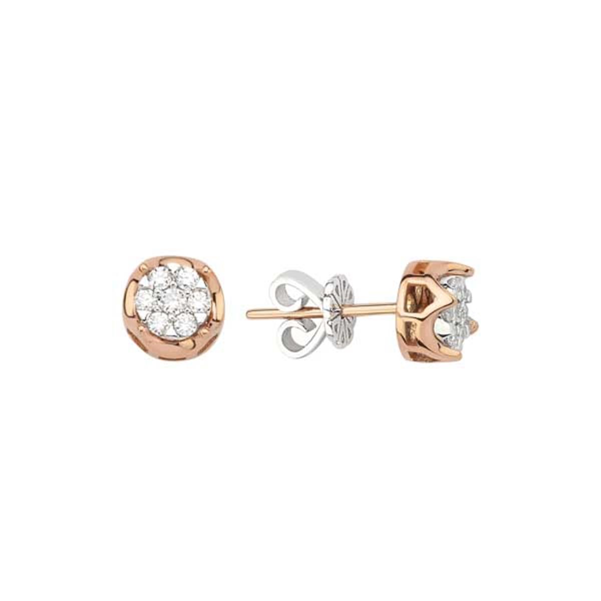 0.27 Karat Pırlanta Tektaş Küpe L063593