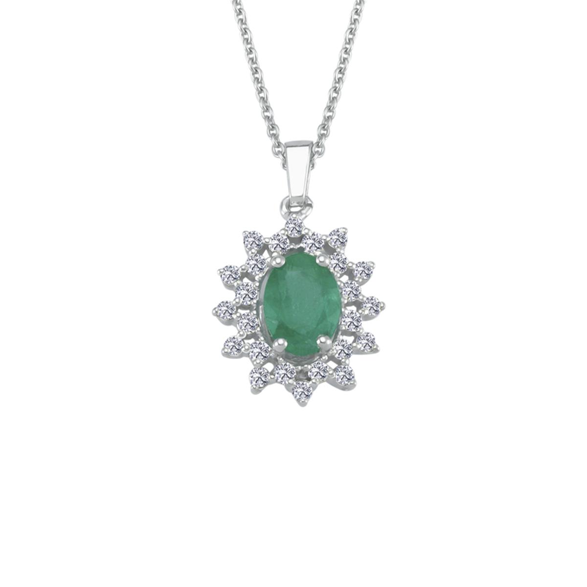 0.80 Karat Pırlanta Renkli Kolye L063855