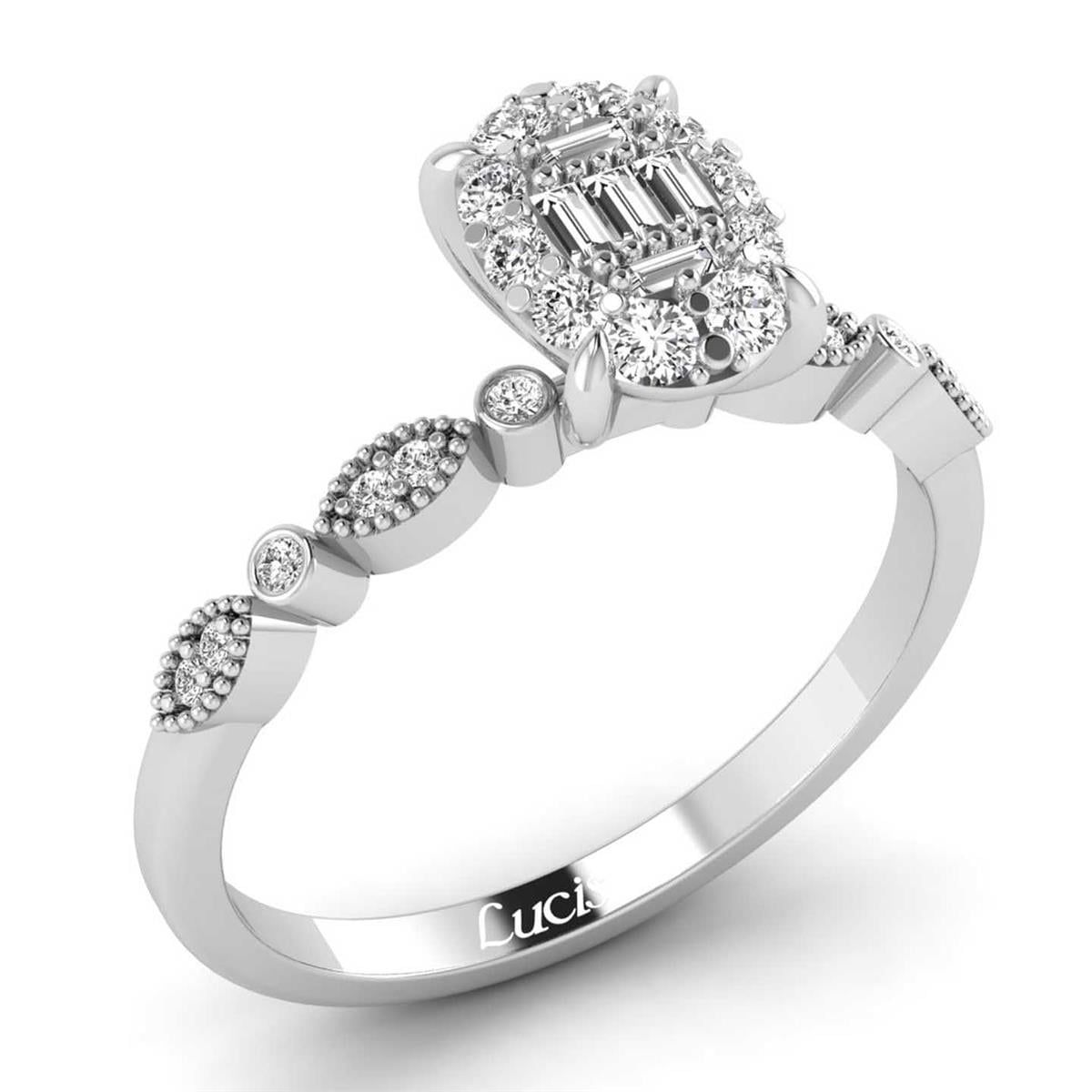 0.20 Karat Pırlanta Coronet Yüzük L065137