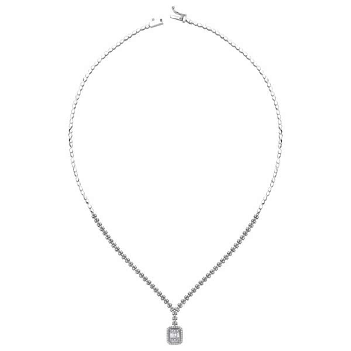 0.93 Karat Pırlanta Baget Gerdanlık L063056