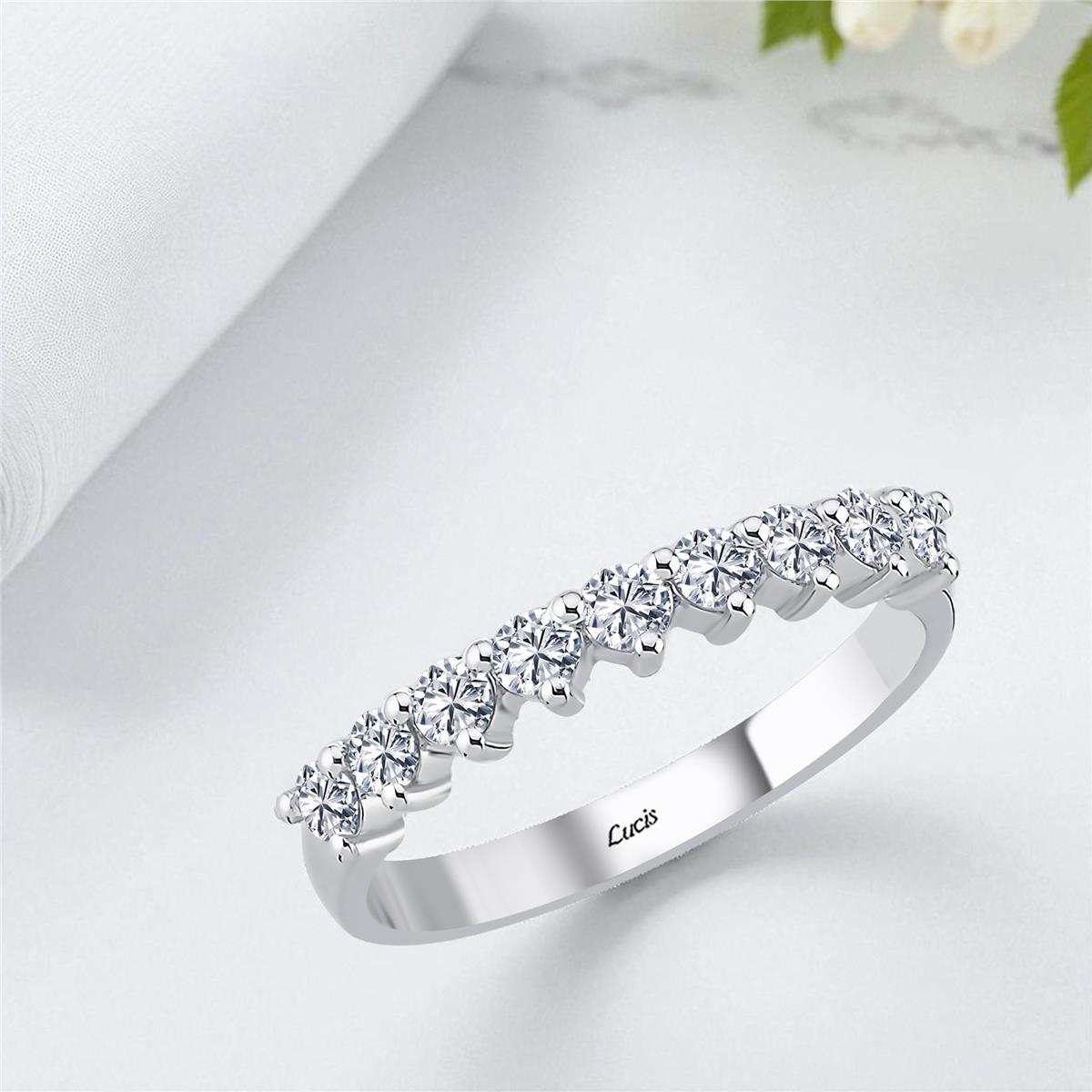 0.44 Karat Pırlanta Yarım Tur Yüzük L061962