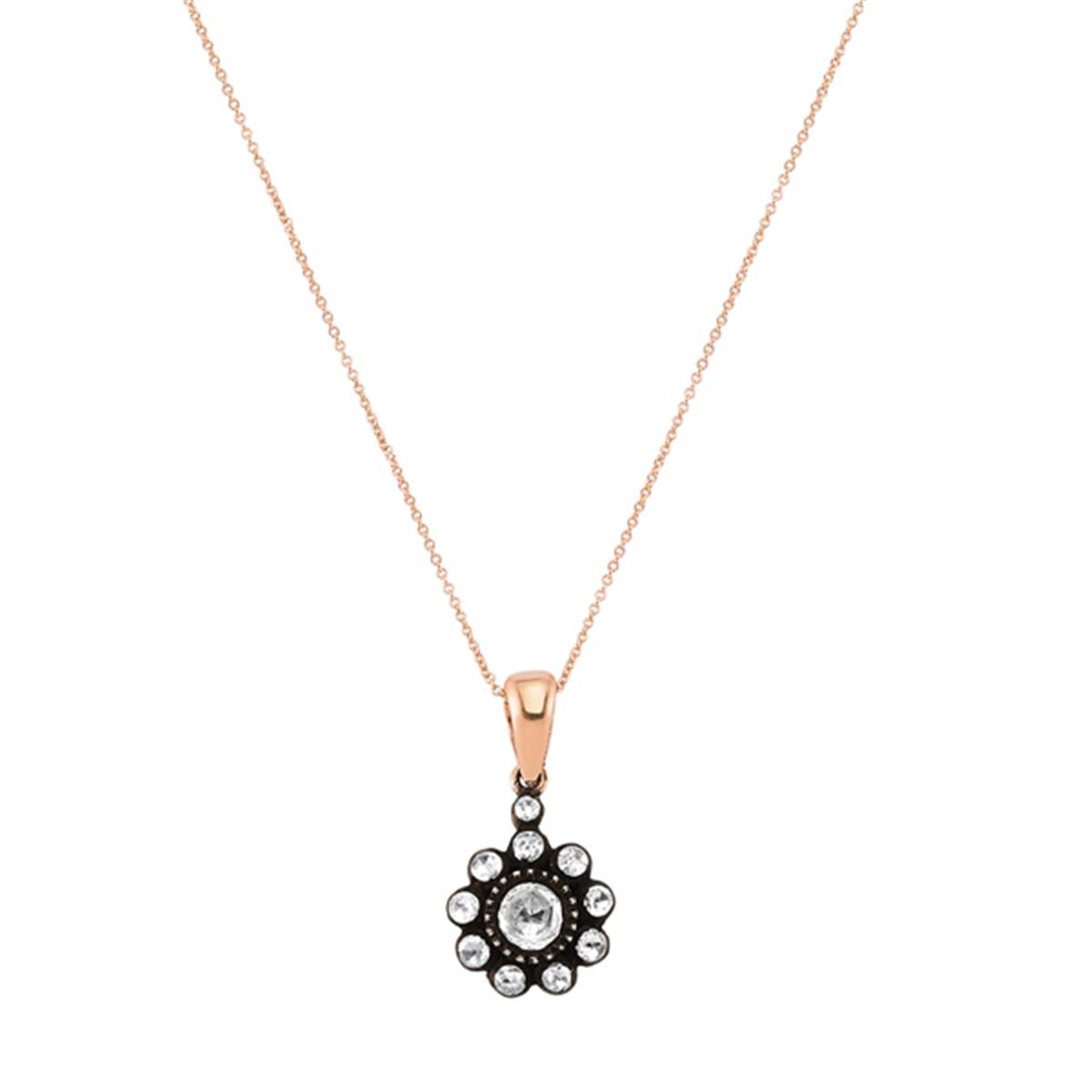 0.23 Karat Elmas Gül Kolye L059724